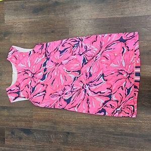 Lilly Pulitzer Sirens  Iona  pink vacation preppy coastal shift dress small